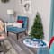 4ft. Pre-Lit Grand Teton Spruce Flat Back Artificial Christmas Tree, Clear LED Lights